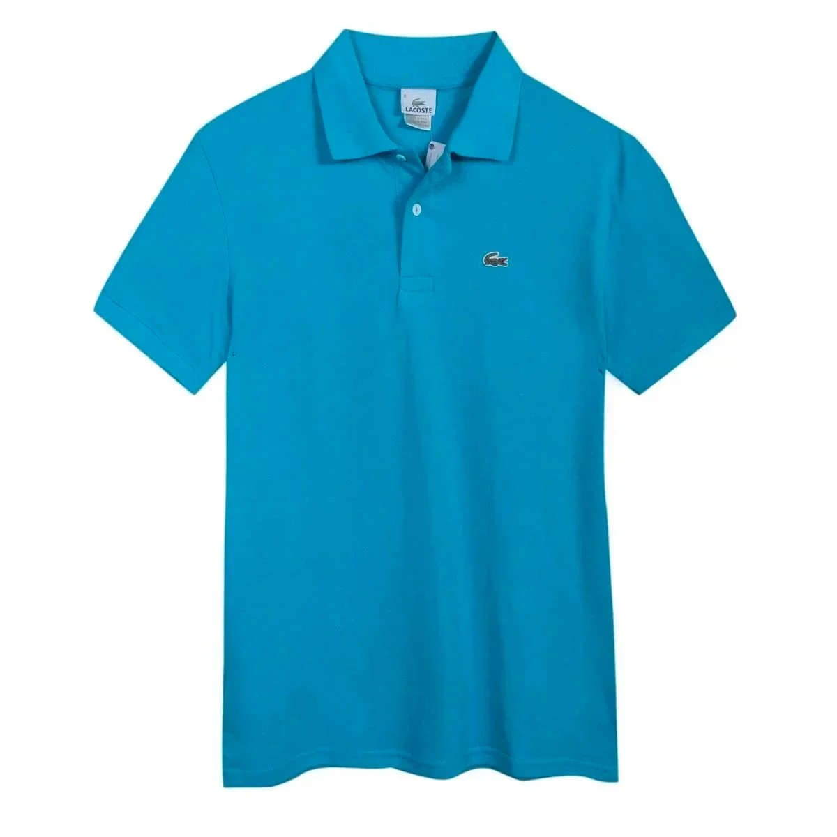 Lacoste Classic Polo Shirt Turquoise Solid Top