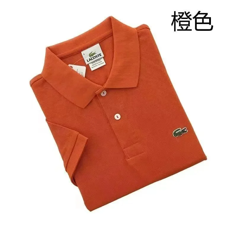 Lacoste Orange Crocodile Polo Shirt