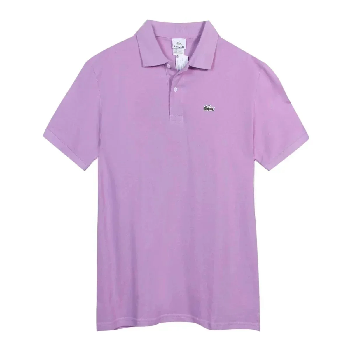 Lacoste Polo Shirt Lilac Solid T-Shirt