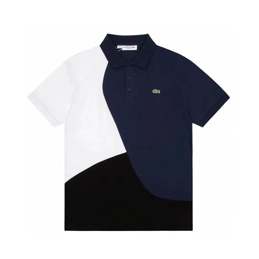 Lacoste Colorblock Polo Shirt White/Navy/Black