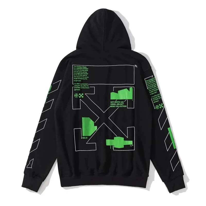 Off-White OW Shooter Black Green Hoodie