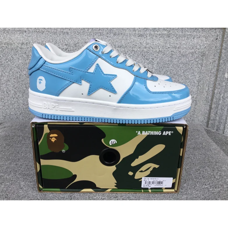 A Bathing Ape BAPE STA Light Blue/White Sneakers