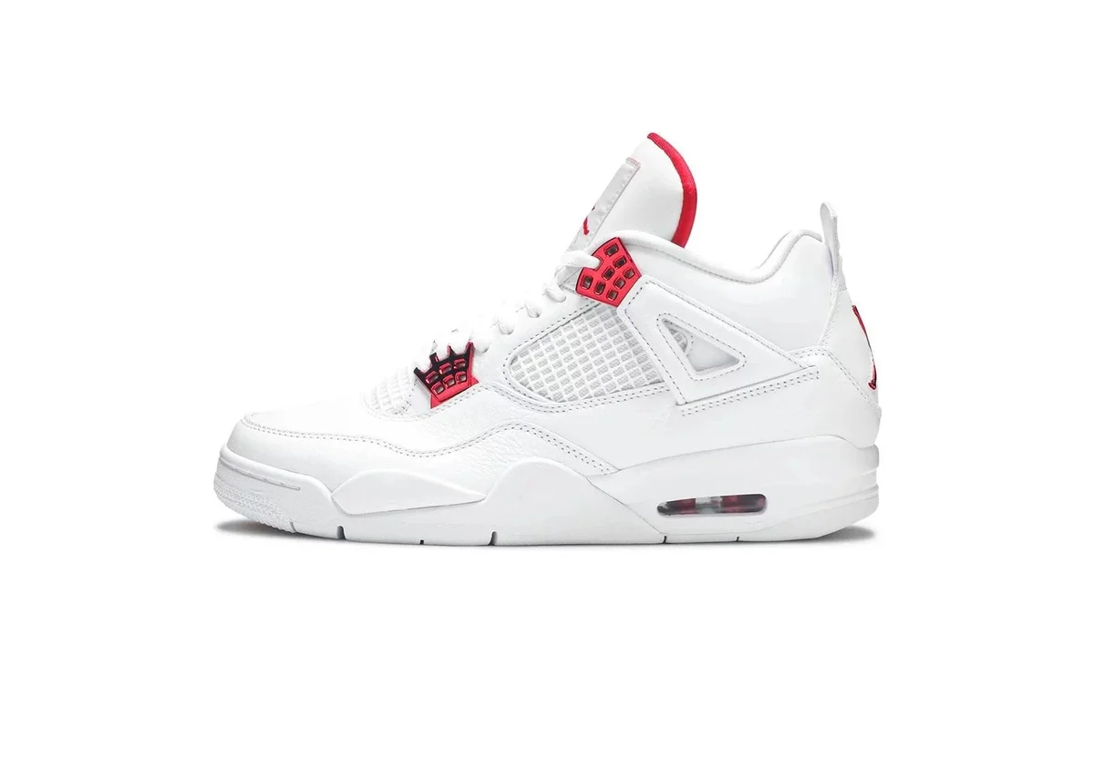 Nike Air Jordan 4 AJ4 White/University Red Sneakers