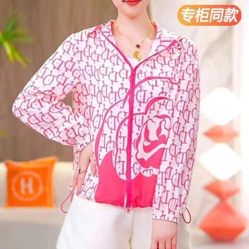 Unisex Lightweight Jacket Pink Floral Print