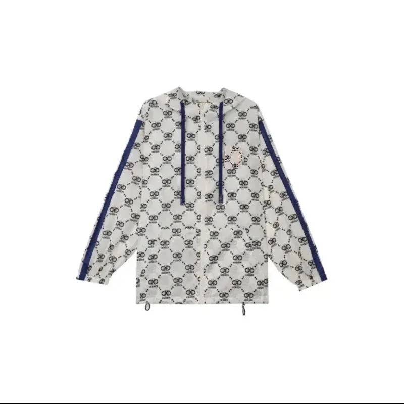 Gucci GG Supreme White/Blue Lightweight Jacket