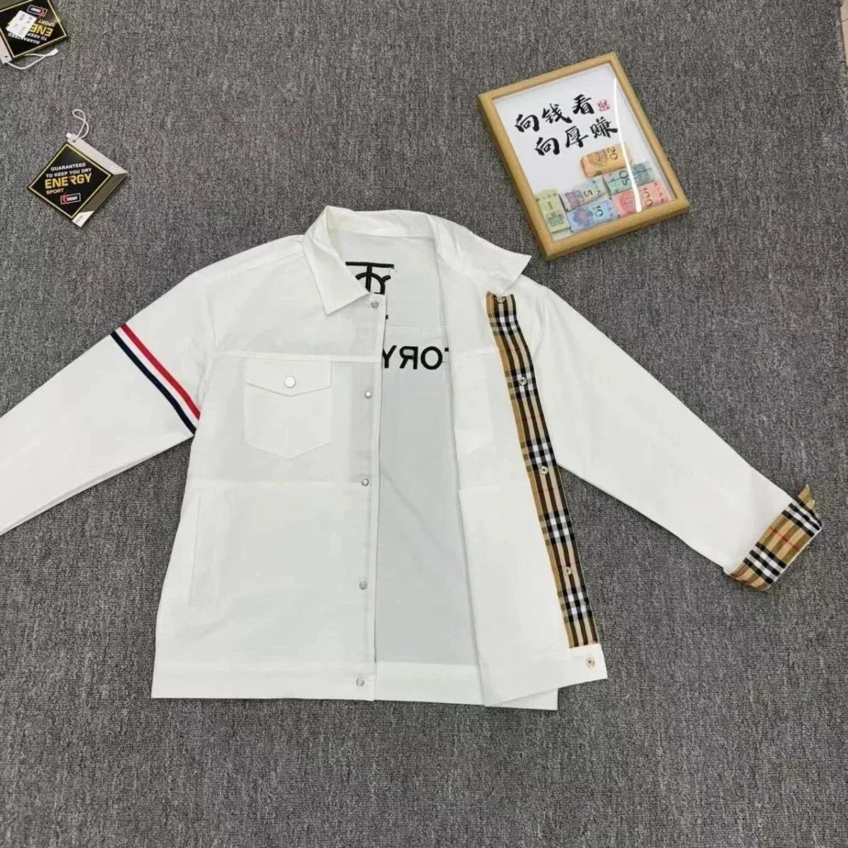Burberry TB Monogram White Jacket