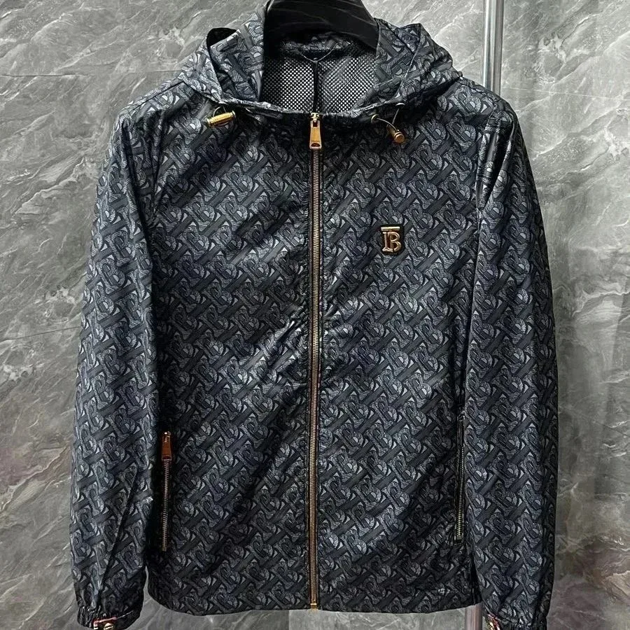 Burberry TB Monogram Hooded Jacket Black