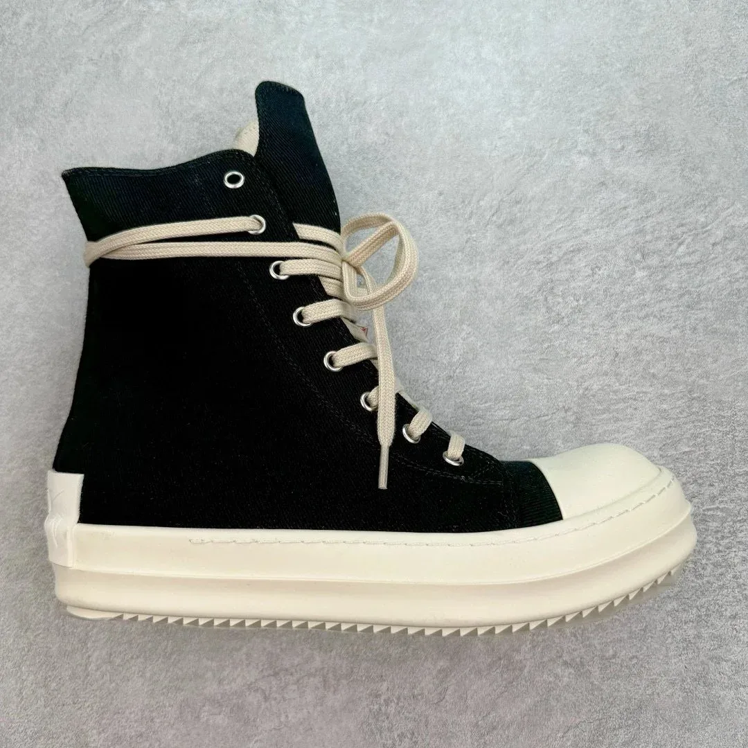 Rick Owens Geobasket DRKSHDW RO Classic High Top Canvas Sneakers