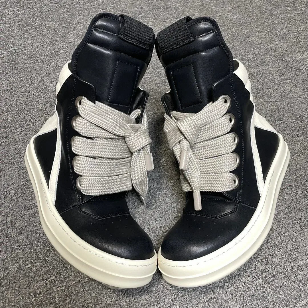 Rick Owens Geobasket DRKSHDW Black/White Sneakers