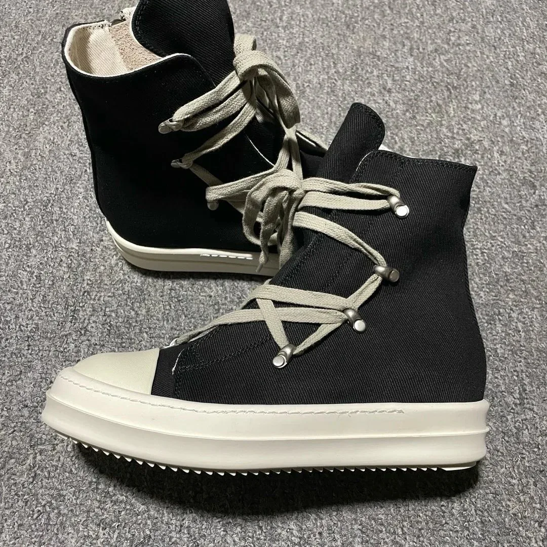 Rick Owens DRKSHDW Geobasket RO绑带高帮布面 Sneakers