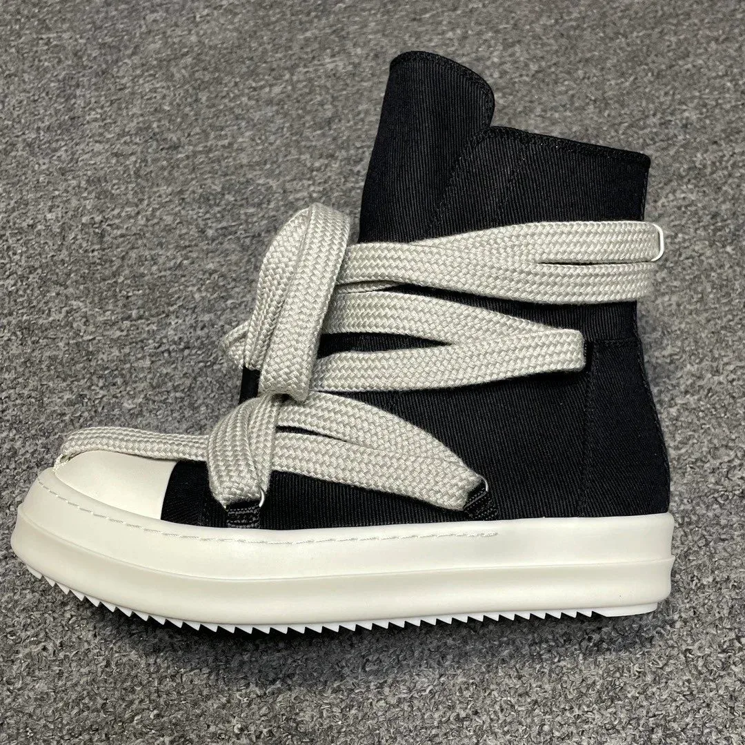 Rick Owens Geobasket DRKSHDW RO Black High-Top Sneakers