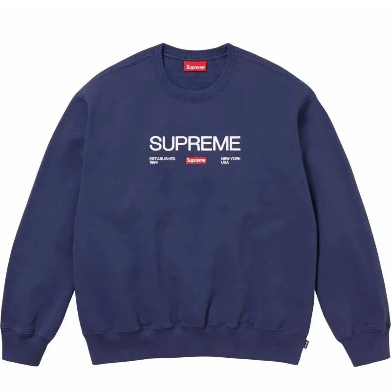 Supreme Established Crewneck Sweatshirt Navy