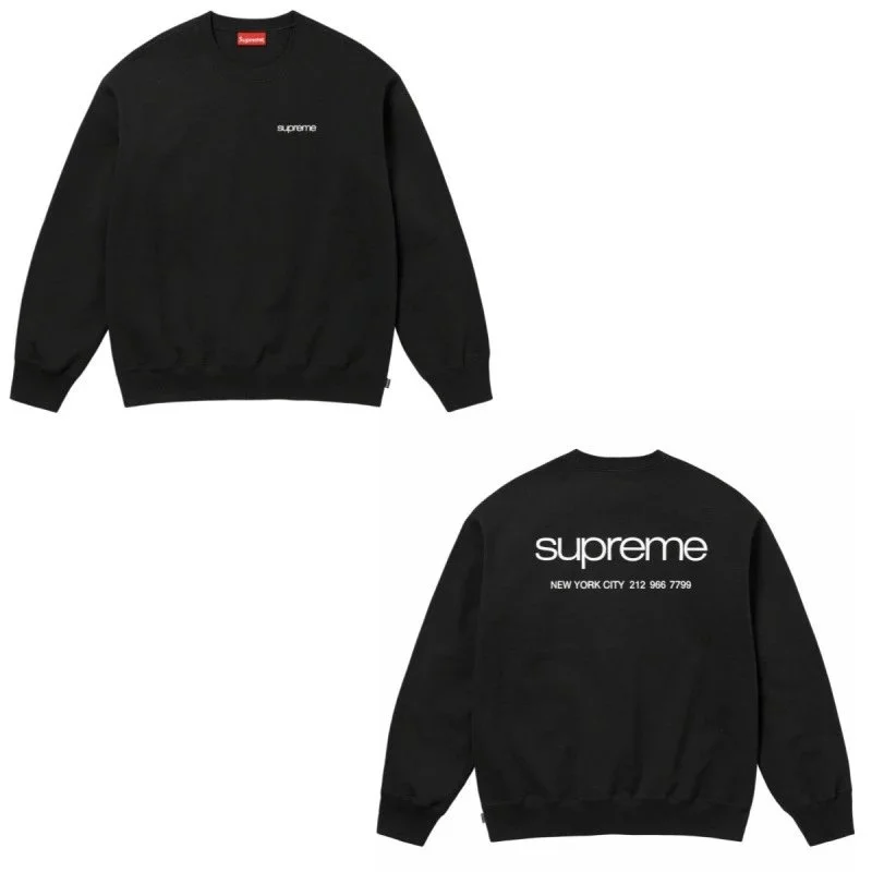 Supreme Black Box Logo Crewneck Sweatshirt