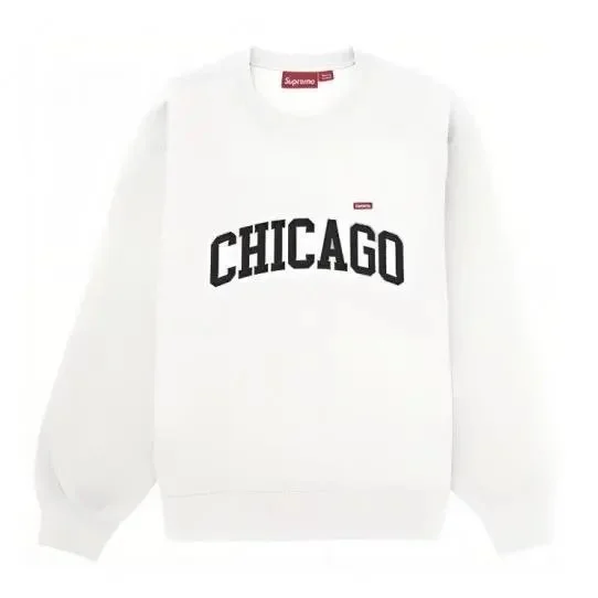 Supreme Chicago White Crewneck Sweatshirt