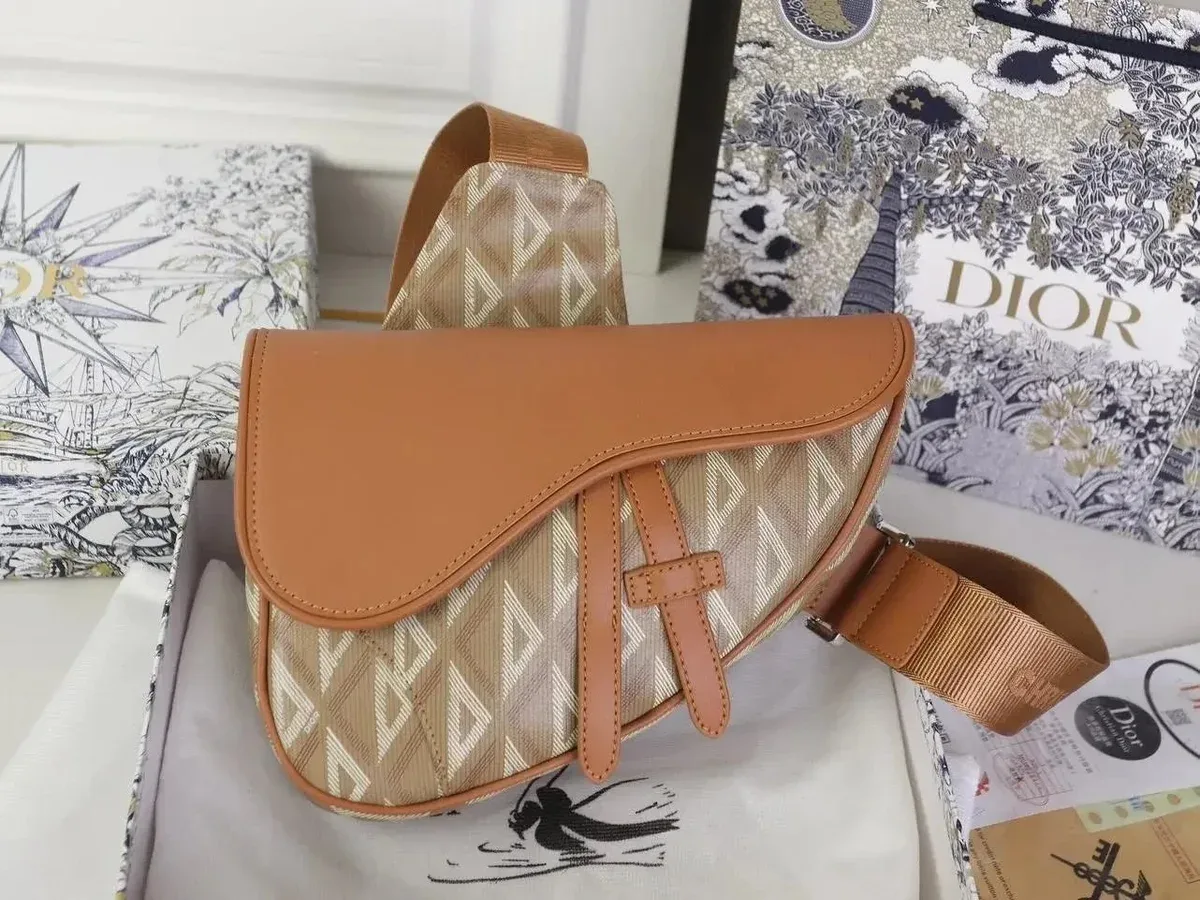 Dior Saddle Beige & Tan Satchel Bag