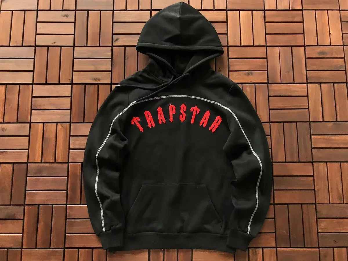 Trapstar Black Red TRAPSTAR Hoodie