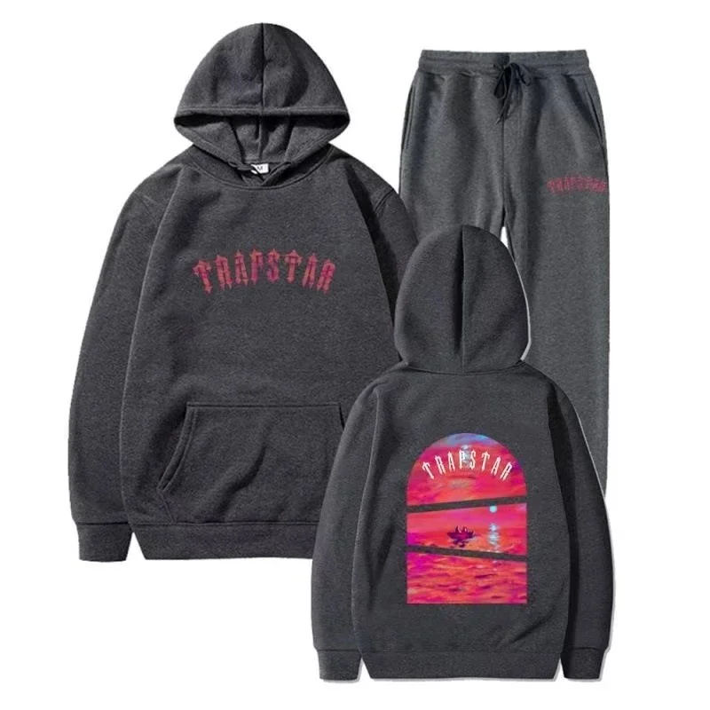Trapstar Dark Grey Hoodie & Sweatpants Set