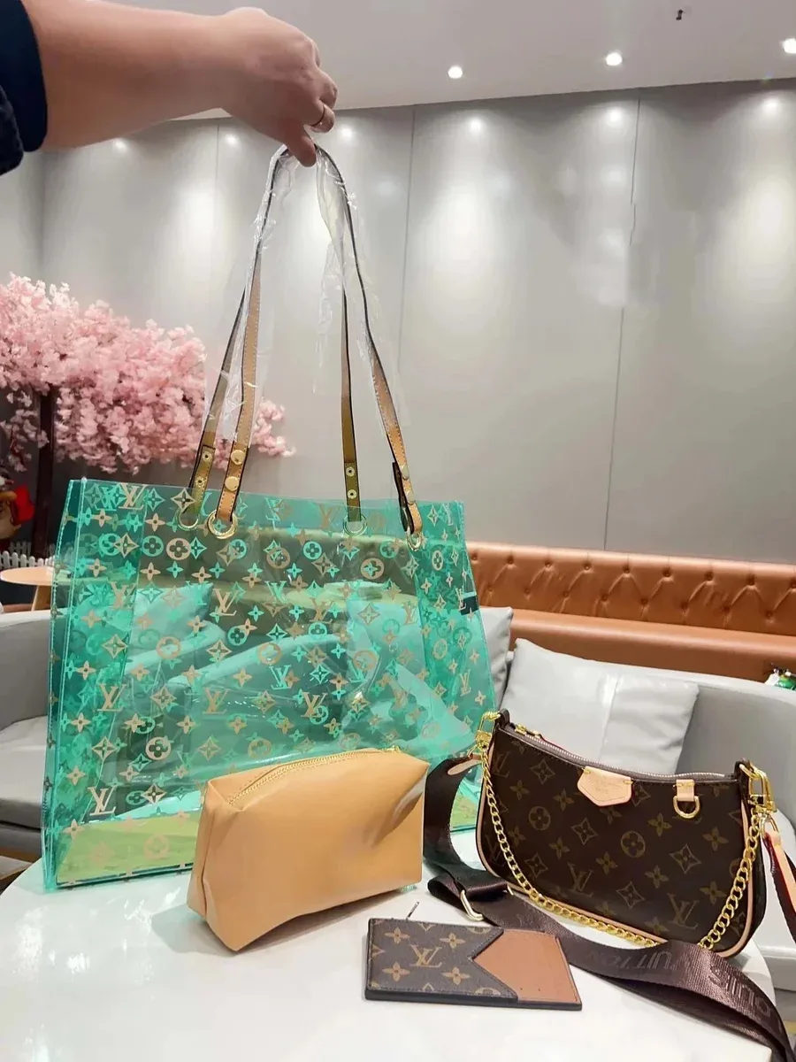 Louis Vuitton Neverfull Monogram Tote Turquoise