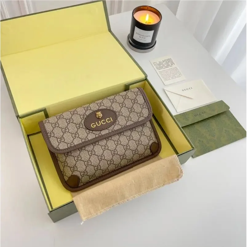 Gucci GG Supreme Canvas Belt Bag Beige/Brown
