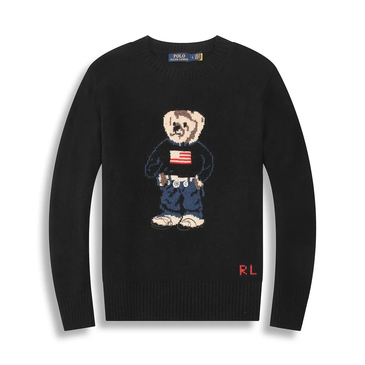 Polo Ralph Lauren Polo Bear Cardigan Black Sweater