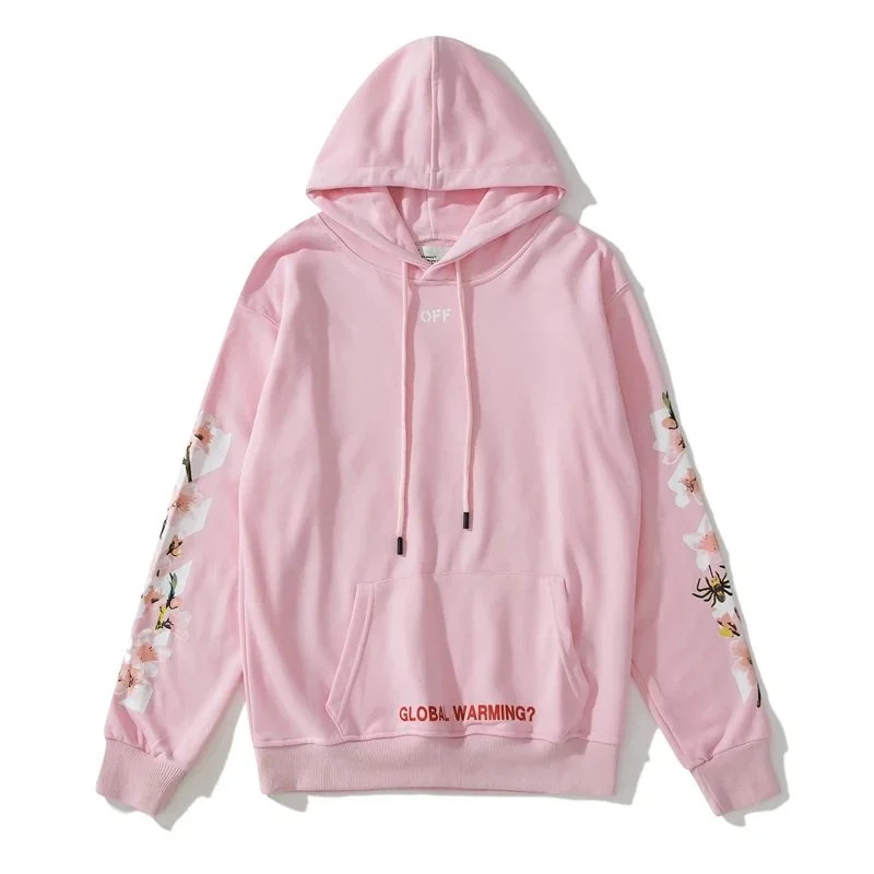 Off-White OW100 Pink Cherry Blossom Hoodie