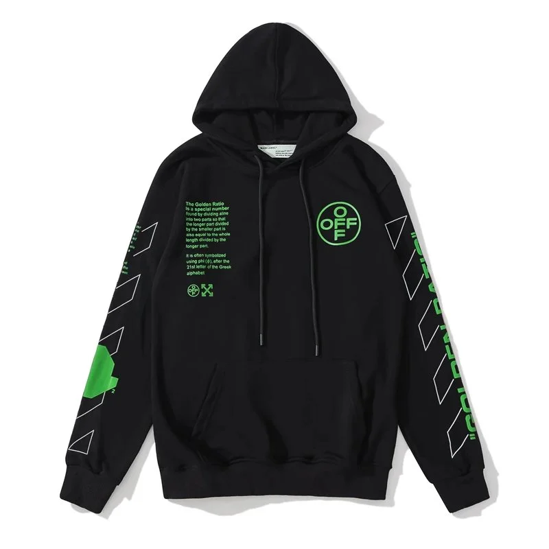 Off-White Golden Ratio Hoodie Black/Green