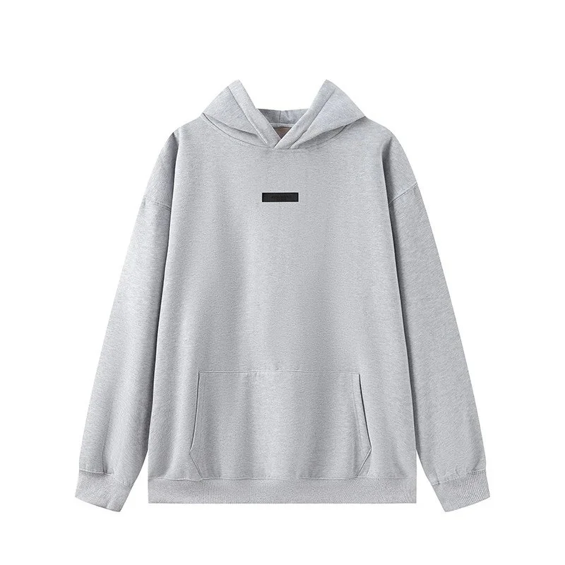 Unisex Grey Hoodie with Front Pocket