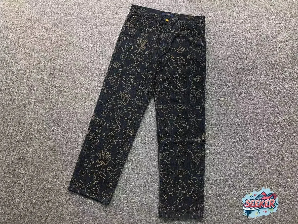 Louis Vuitton LV Trainer Jeans Black Monogram