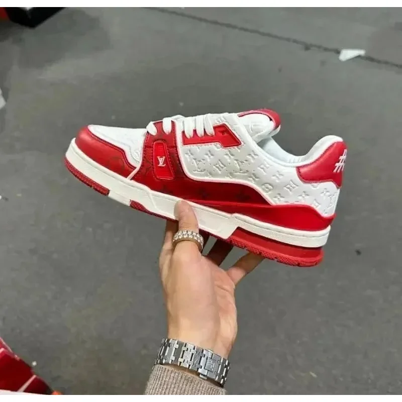 Louis Vuitton LV Trainer Red/White Sneakers