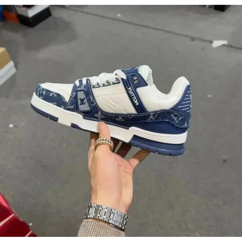 Louis Vuitton LV Trainer Monogram Blue Sneakers