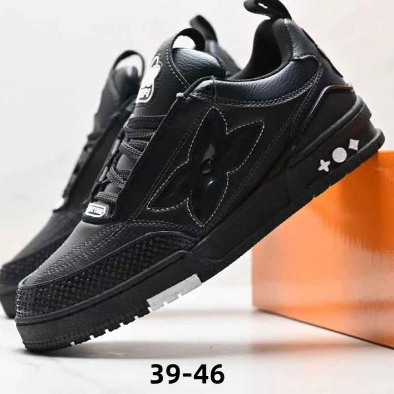 Louis Vuitton Tabi Black Leather Sneakers