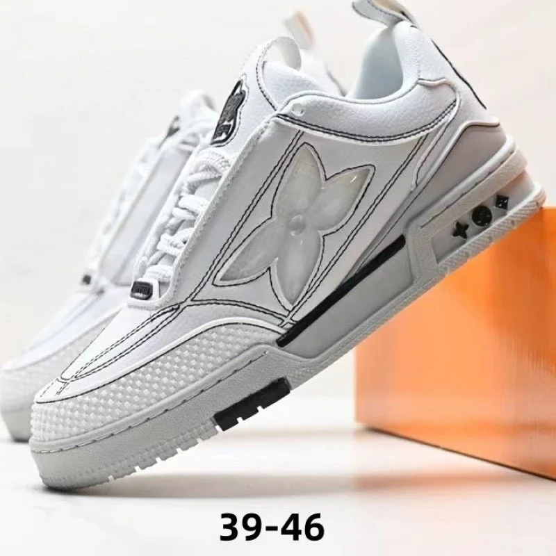 Louis Vuitton LV Trainer White Leather Sneakers