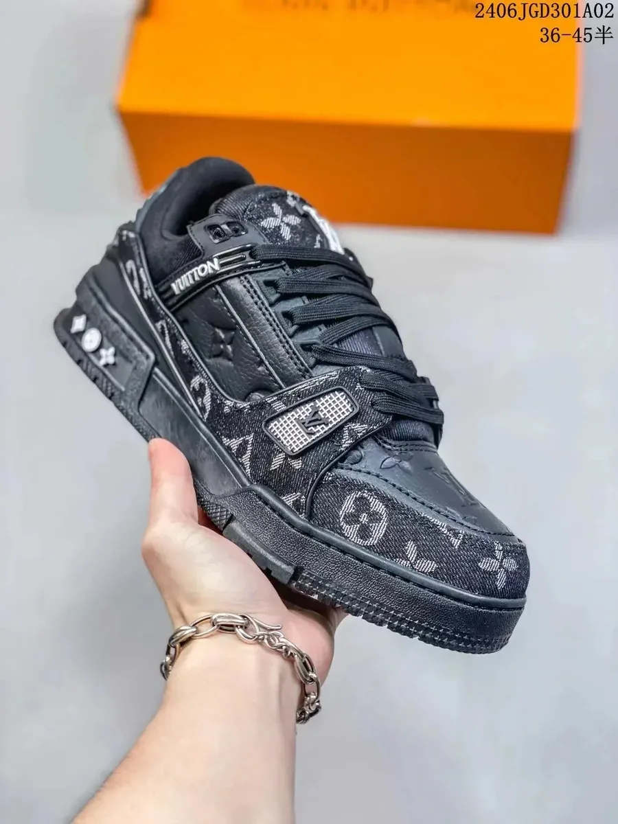 Louis Vuitton LV Trainer Black Monogram Sneakers