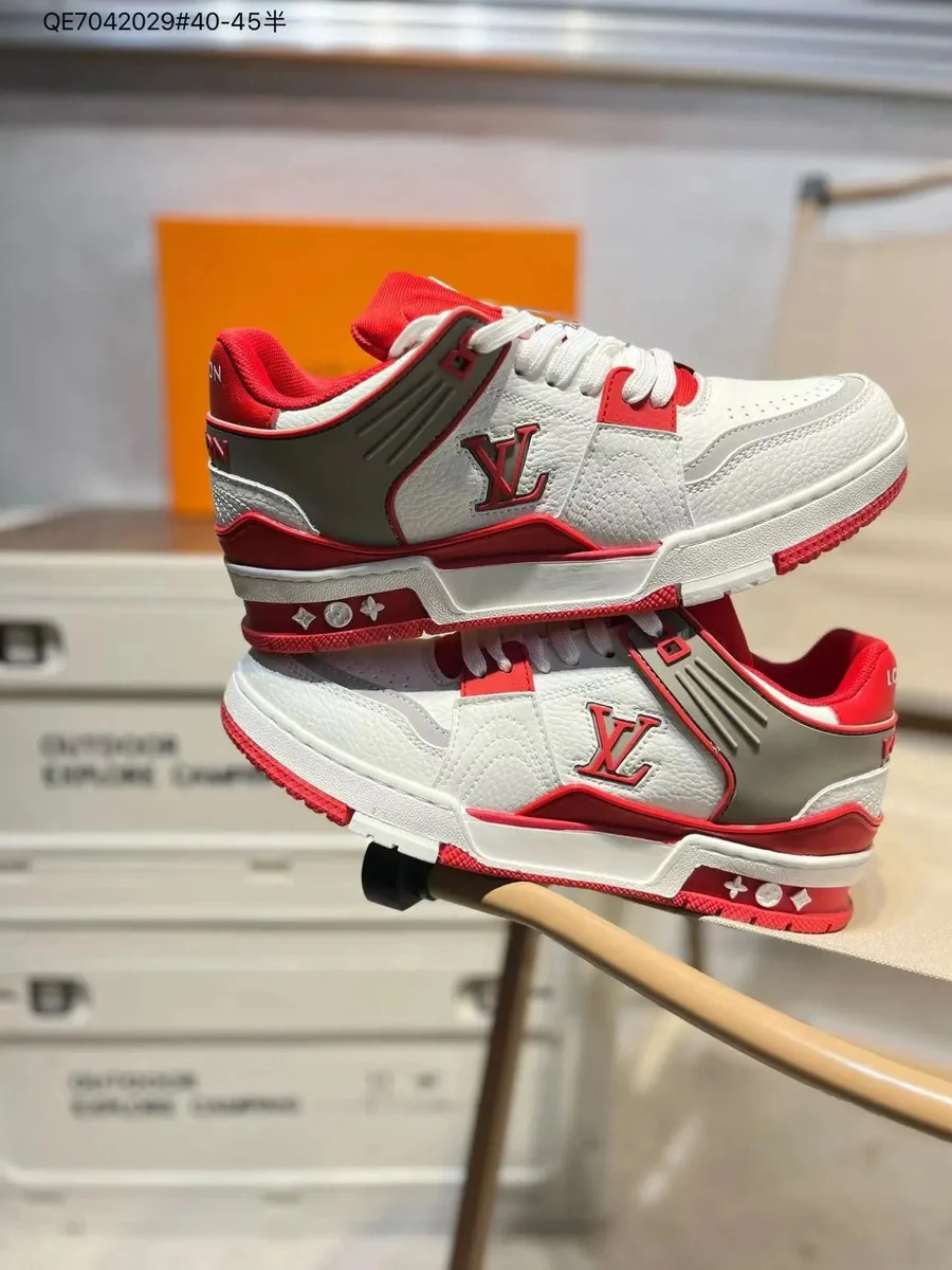 Louis Vuitton LV Trainer White/Red Sneakers