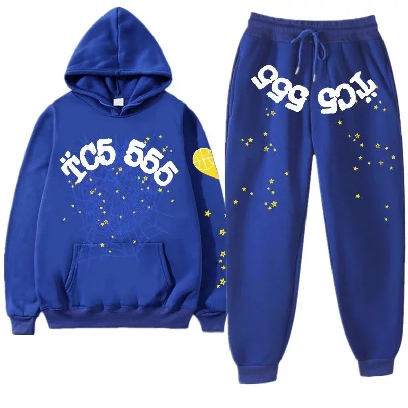 Blue TC5 555 Printed Set - Hoodie & Pants