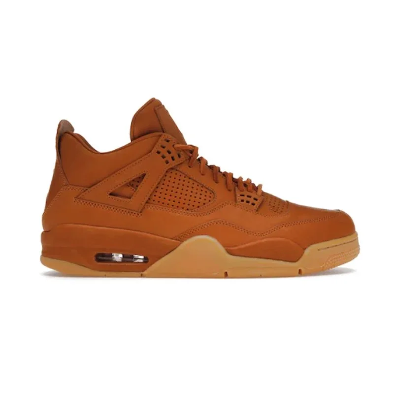 Nike Air Jordan 4 Ginger Wheat Sneakers