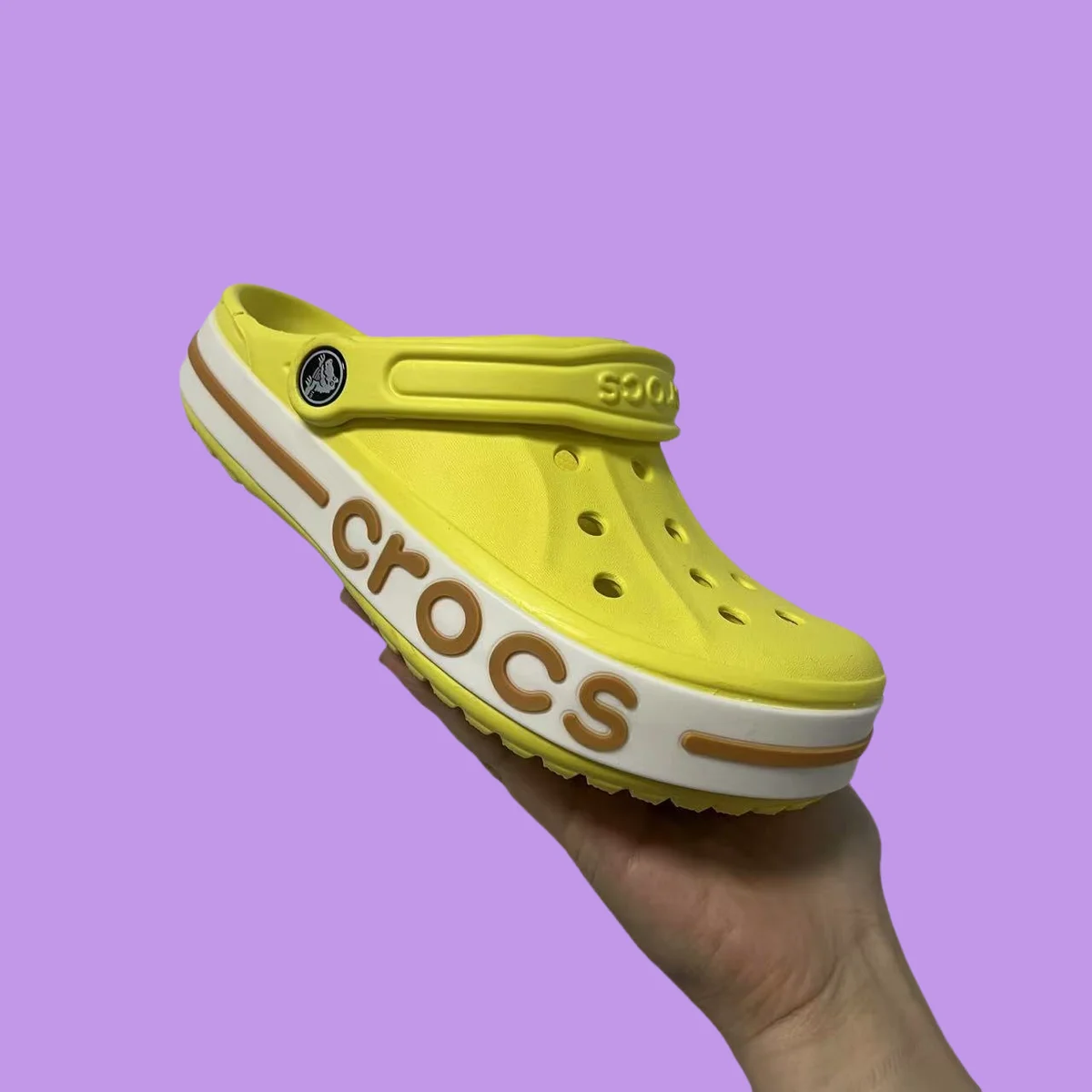 Crocs Bayaband Lemon Yellow Sandals