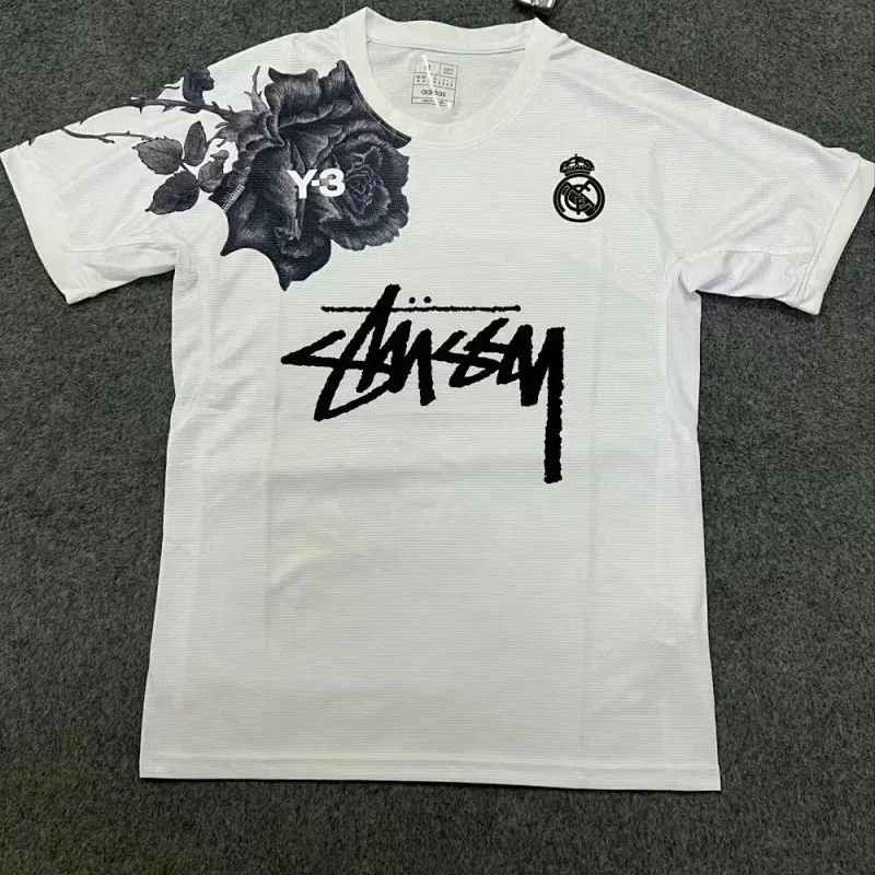 Stussy Y-3 Real Madrid White T-Shirt