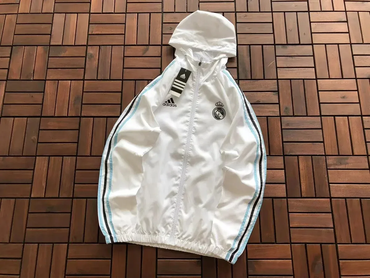 Adidas Real Madrid Classic Football Jacket White