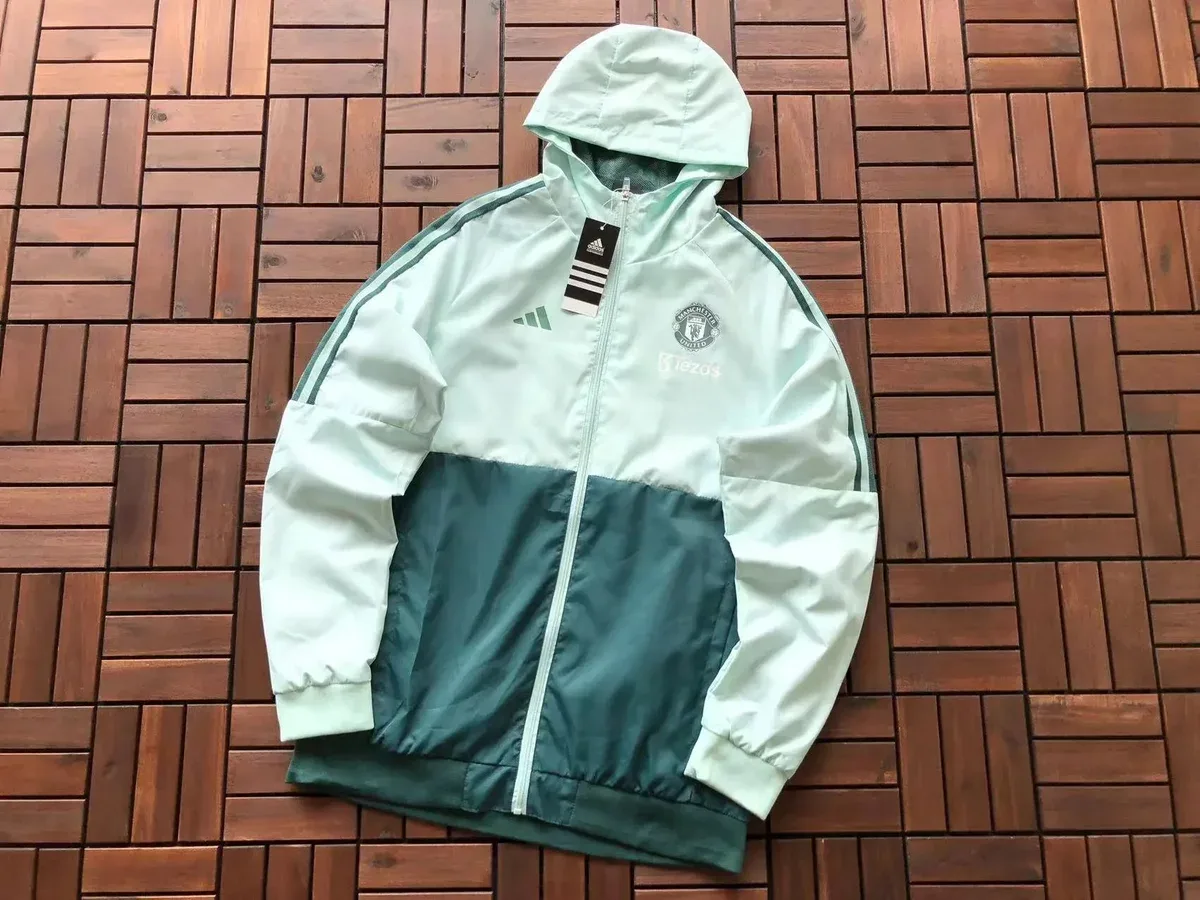 Adidas Classic Football Manchester United Jacket Mint Green