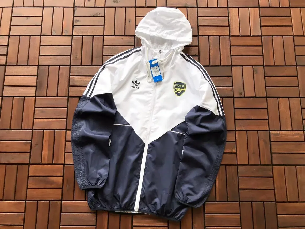 Adidas Arsenal Classic Football Jacket White/Navy