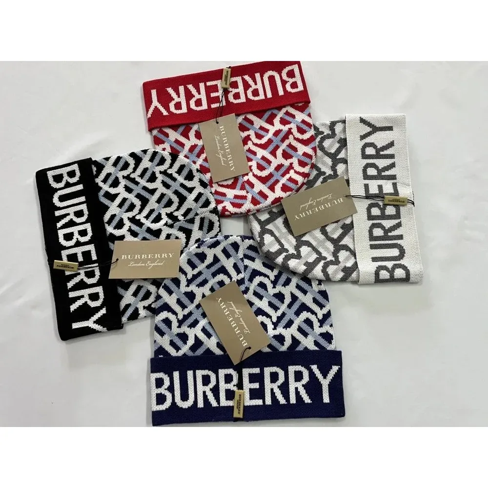 Burberry Monogram Beanie Red