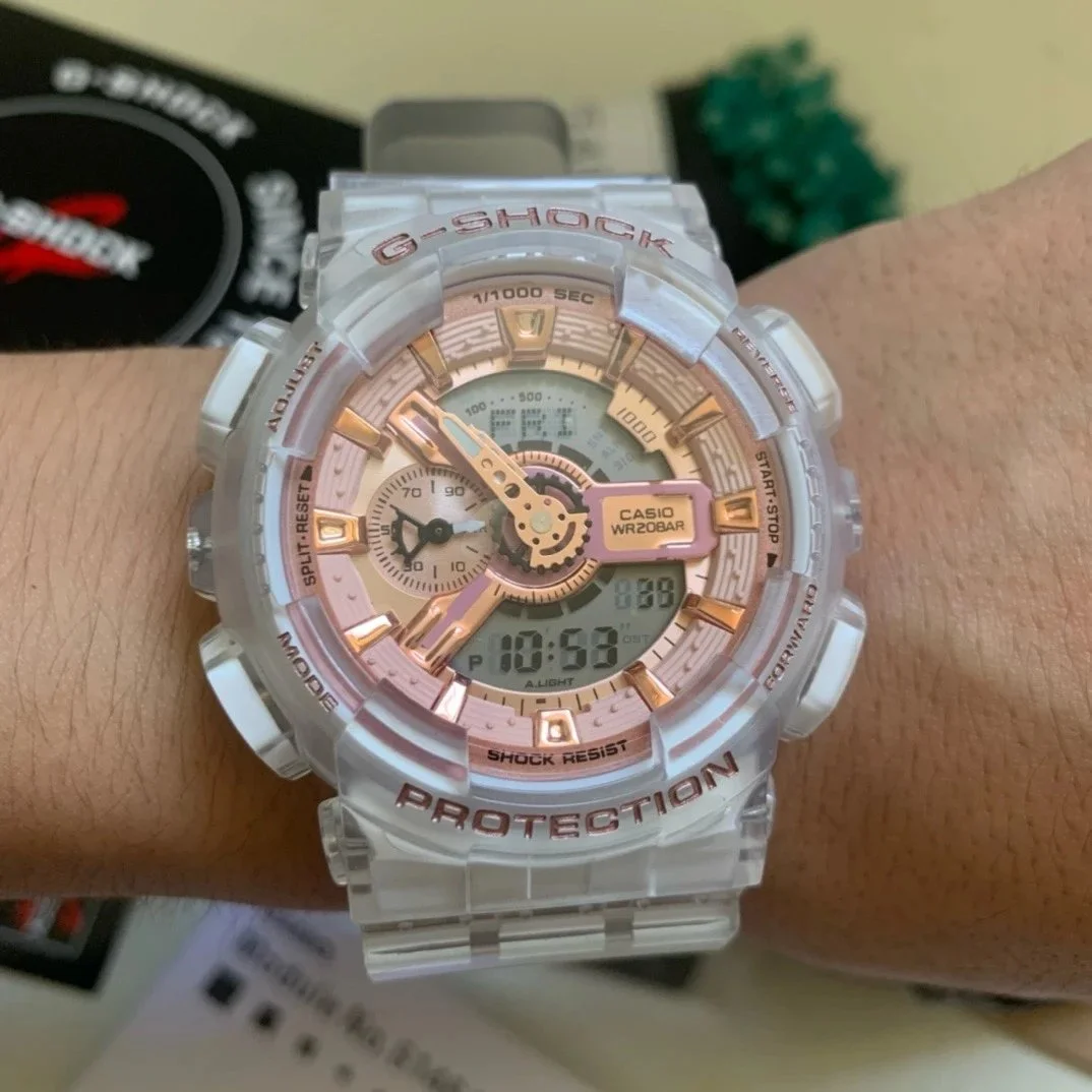 Casio G-Shock WR20BAR Transparent Rose Gold Watch