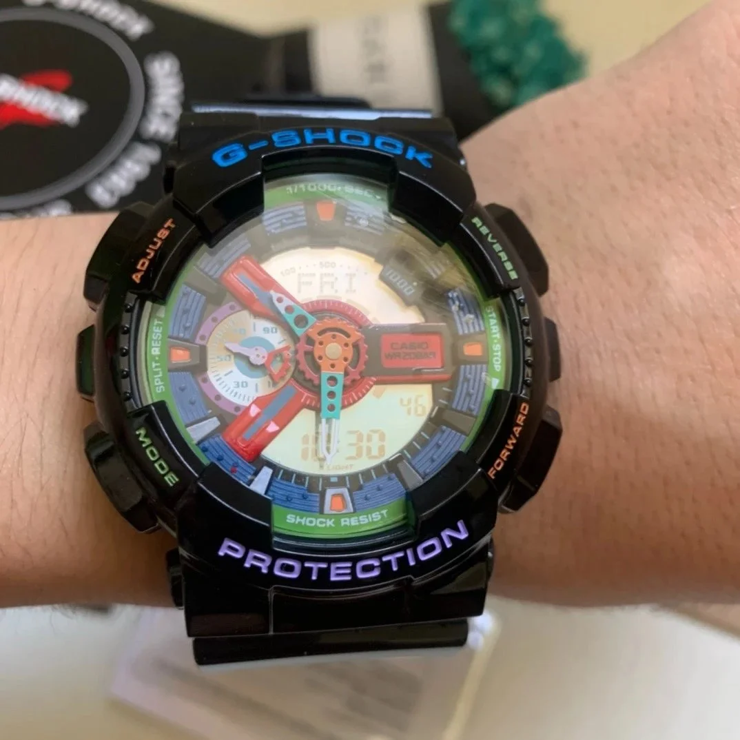 Casio G-Shock GA-100 Black Multicolor Watch
