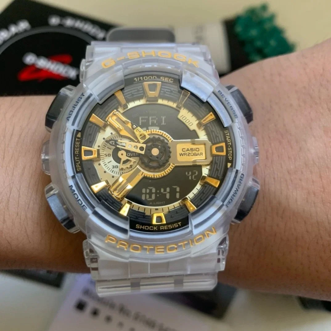 Casio G-Shock GA-100 Clear Gold Watch