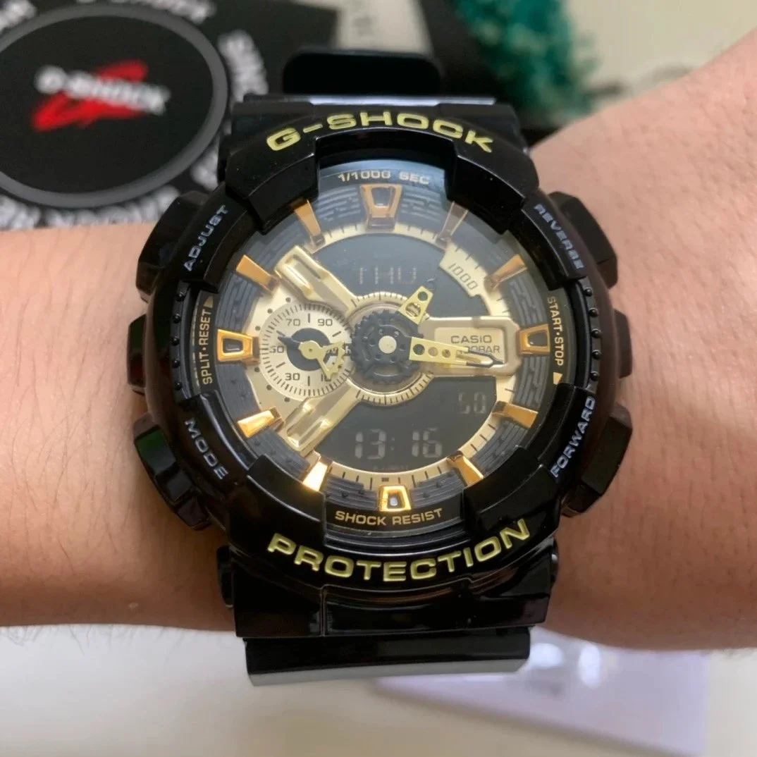Casio G-Shock GA-110 Black & Gold Watch