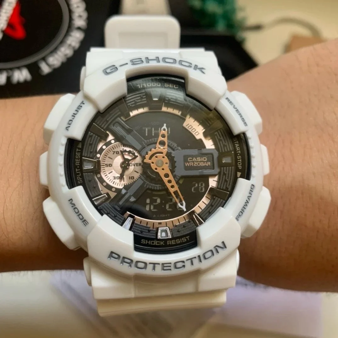 Casio G-SHOCK GA-100 White Black Watch