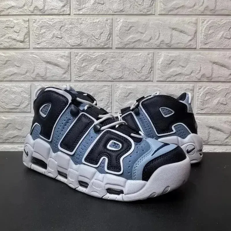 Nike Air More Uptempo Black/Blue Sneakers