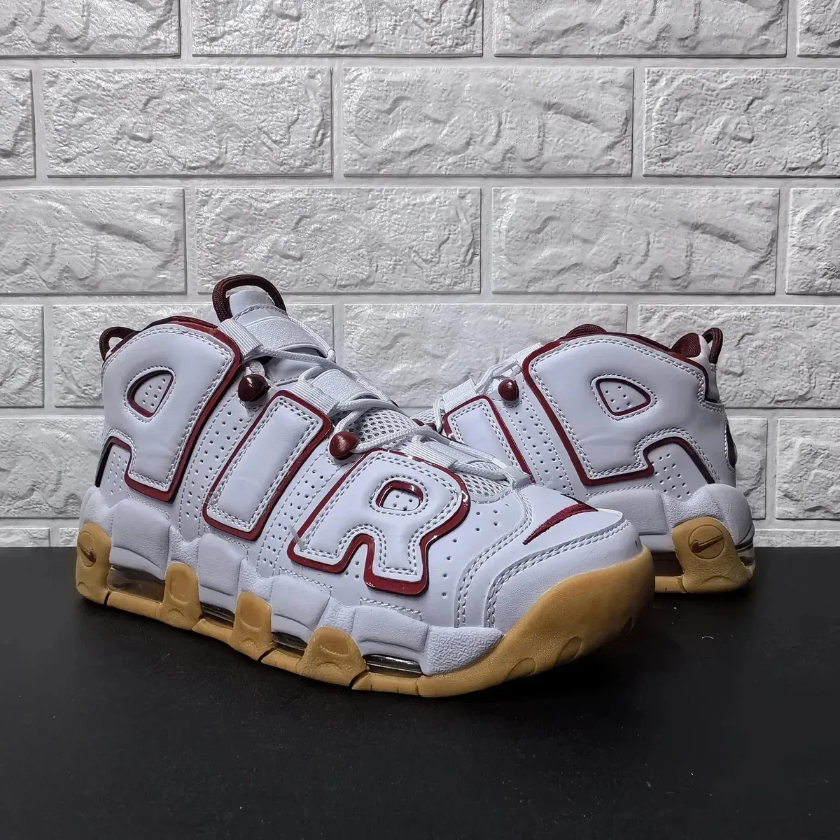Nike Air More Uptempo White/Varsity Red/Gum Sneakers