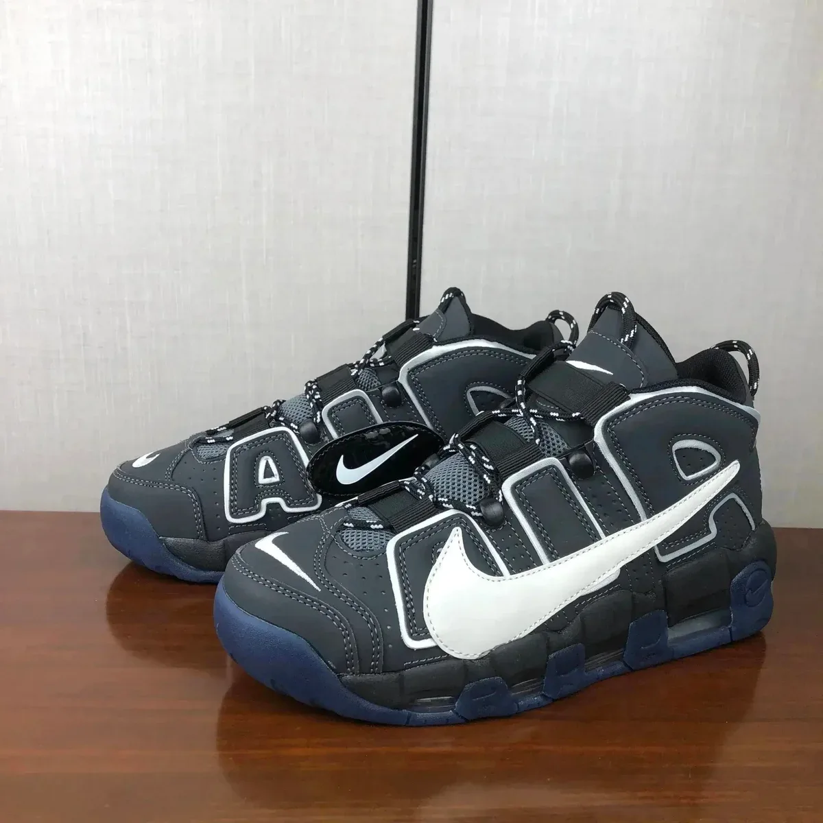 Nike Air More Uptempo 'Triple Black' Sneakers